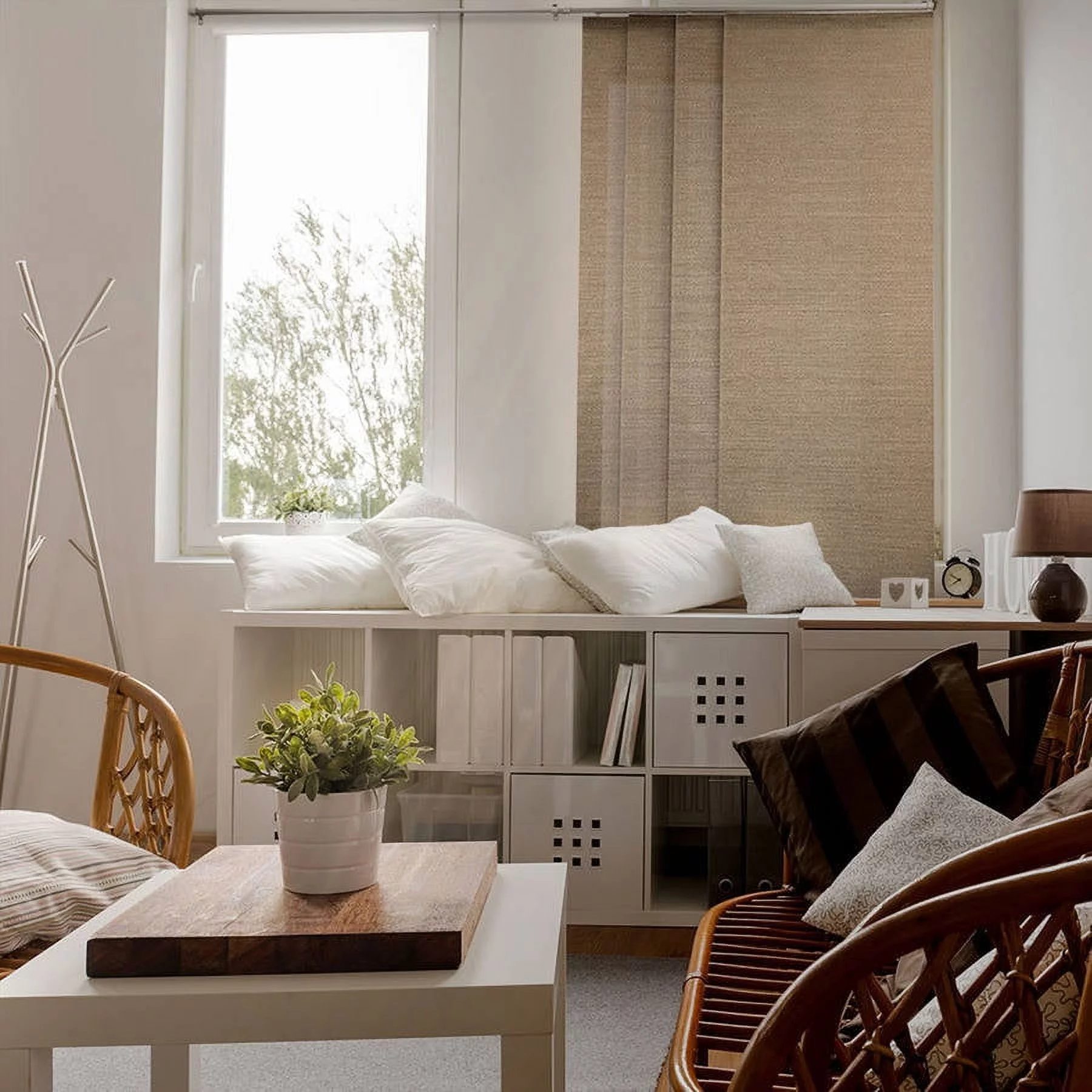 Chicology Privacy & Natural Woven Adjustable Sliding Panels