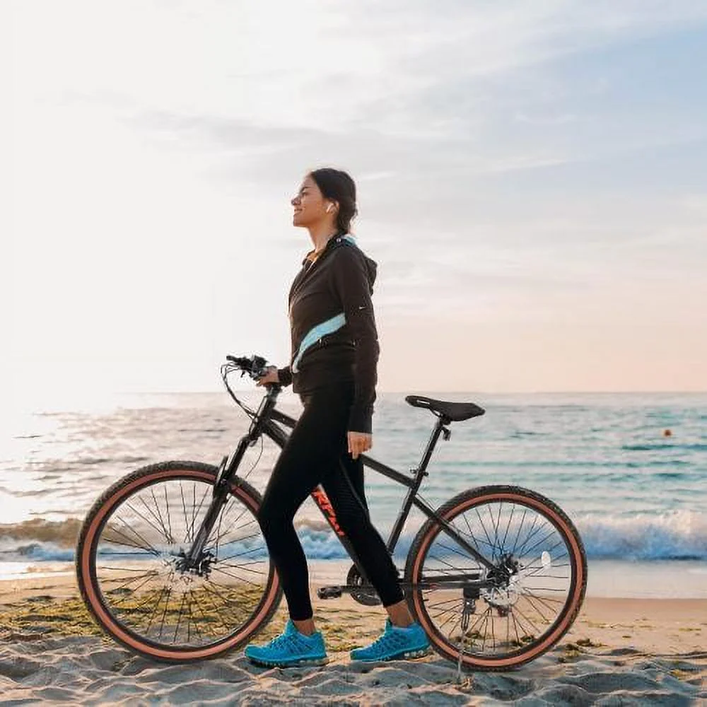 Ecarpat Mountain Bike 27.5 Inch Wheel, 21-Speed Disc Brakes Trigger Shifter, Carbon Steel Frame Mens Womens Trail Commuter City Snow Beach Mountain Bikes Bicycles