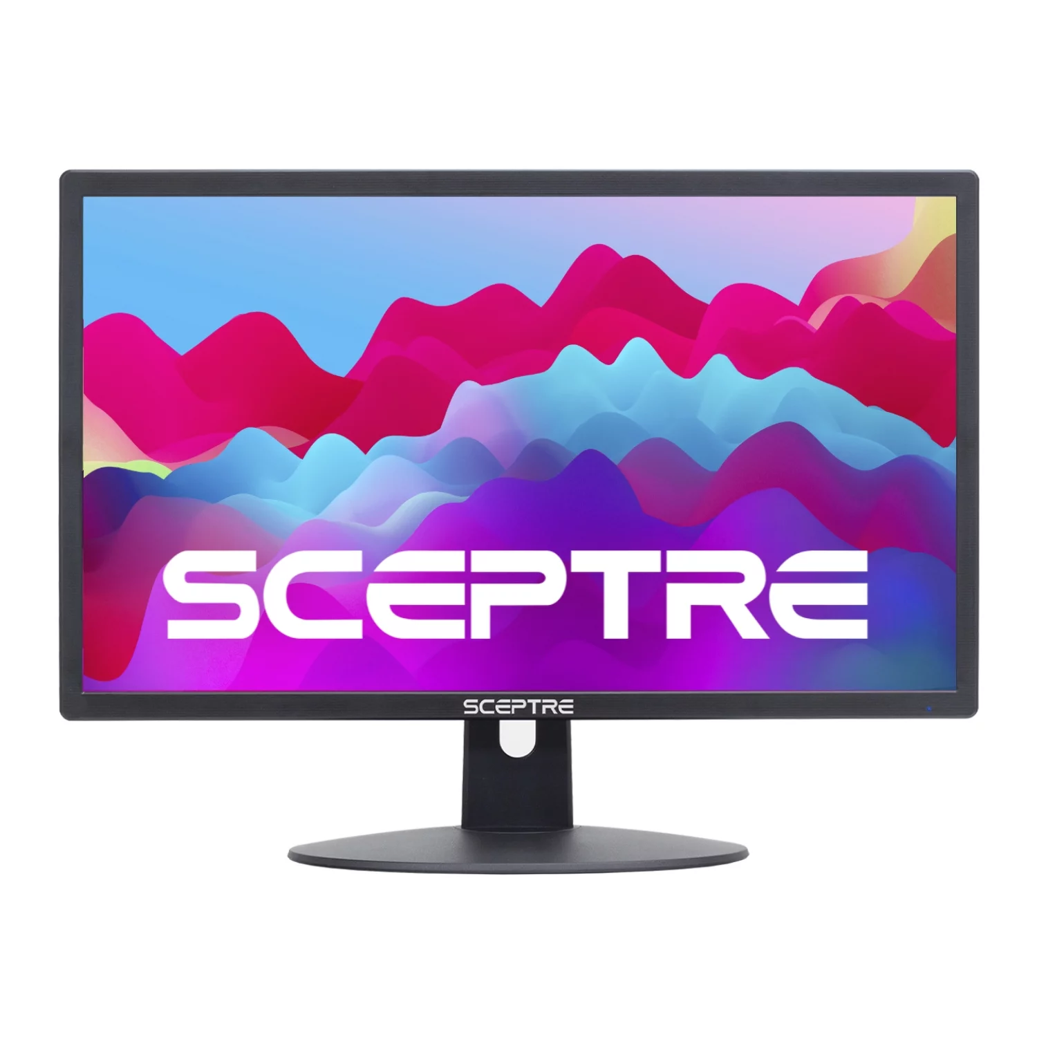 Sceptre 22 inch 75Hz 1080P LED Monitor 99% sRGB HDMI X2 VGA Build-In Speakers, Machine Black (E225W-19203R series)