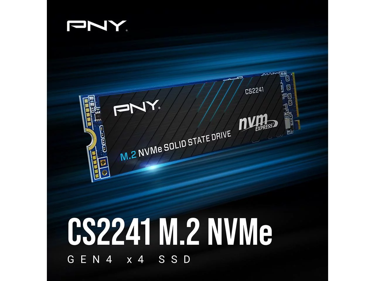 PNY CS2241 M.2 2280 500GB PCI-Express 4.0 x4 3D NAND Internal Solid State Drive (SSD) M280CS2241-500-RB
