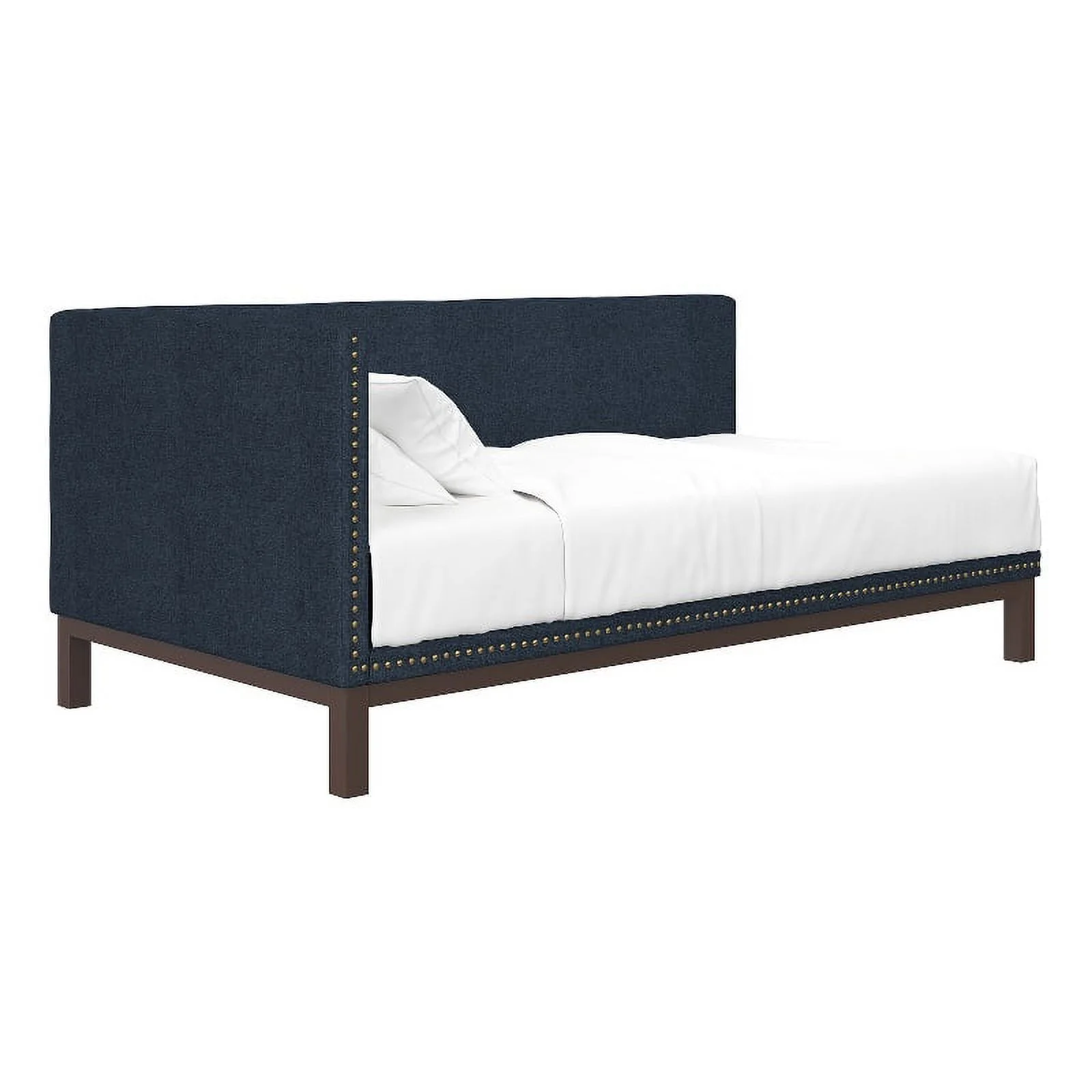 DHP Dale Upholstered Daybed Twin in Blue Linen