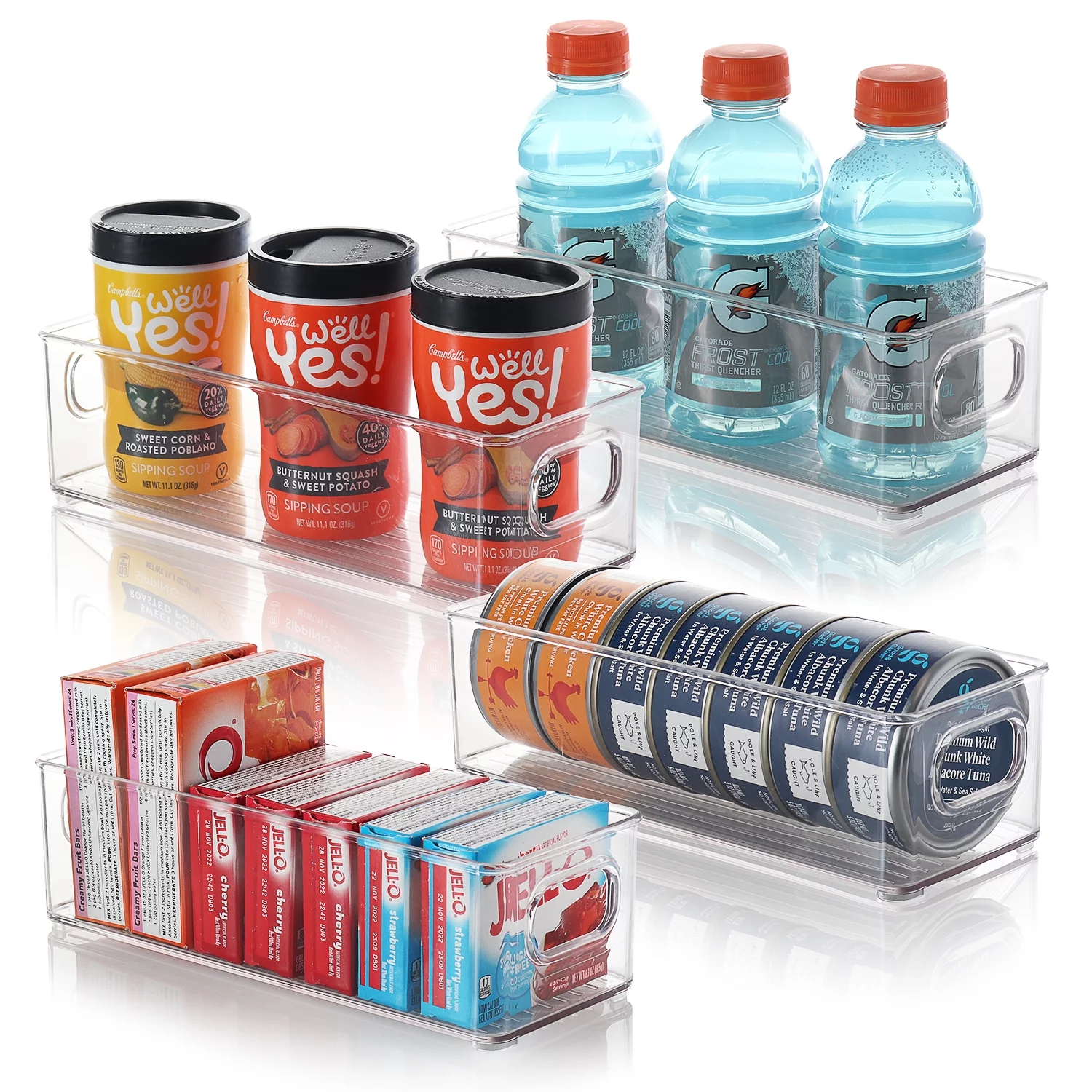 StorageBud Clear Storage Bins , 10X4X3