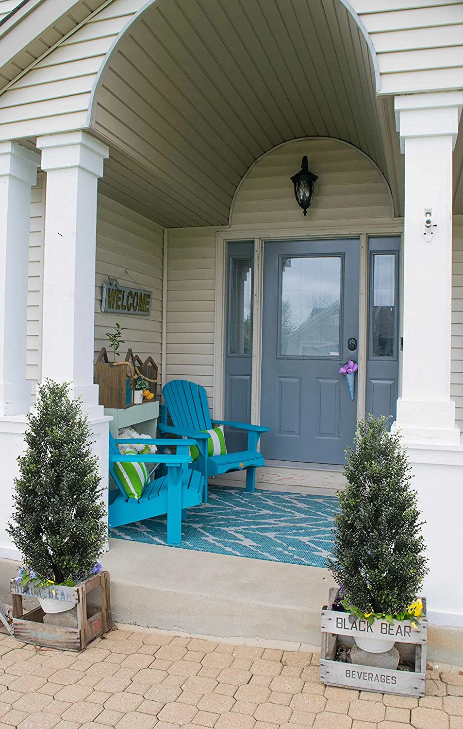 3' Outside Cedar Cypress Artificial Potted Plant 2Pack