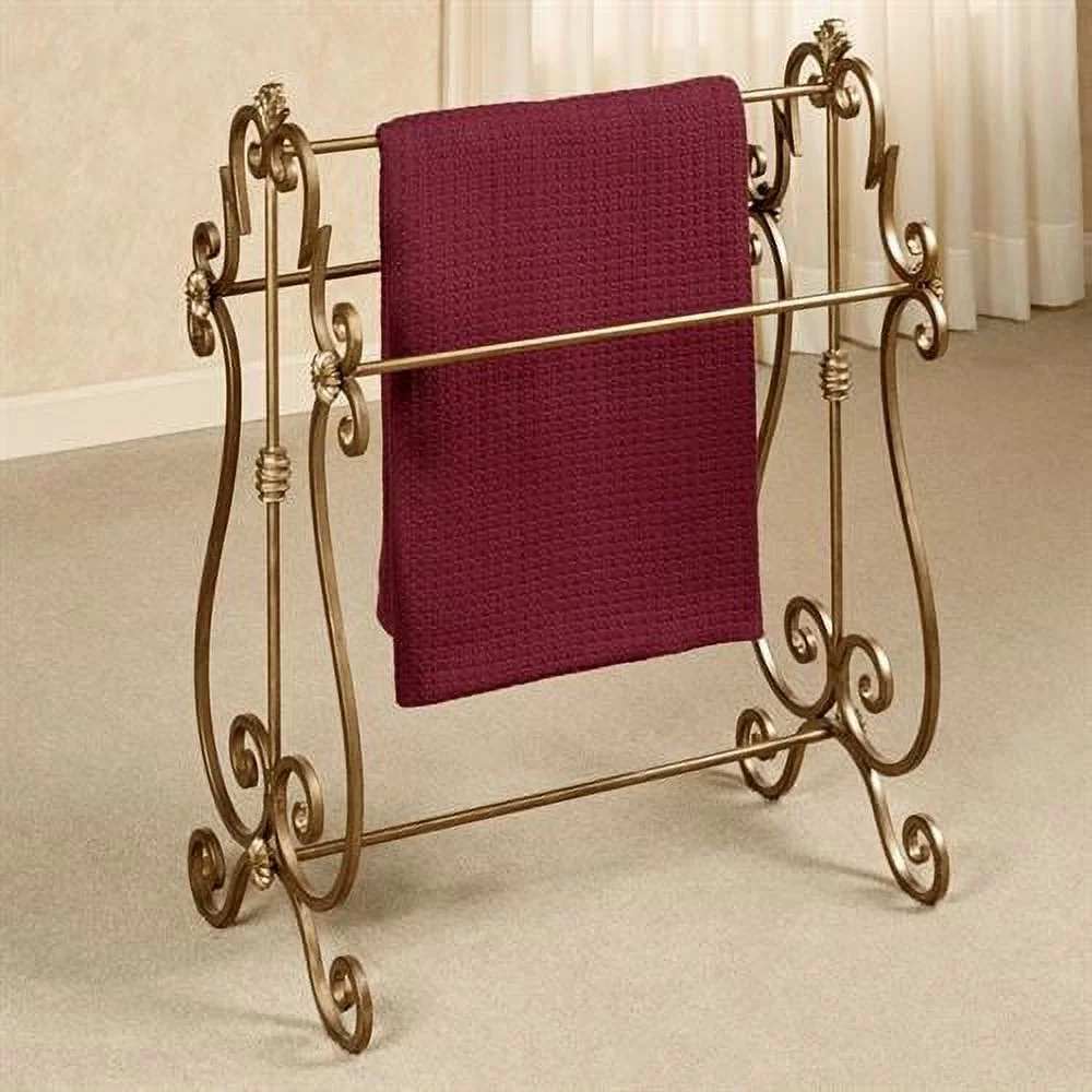Esmeralda Blanket Rack Antique Gold One Size