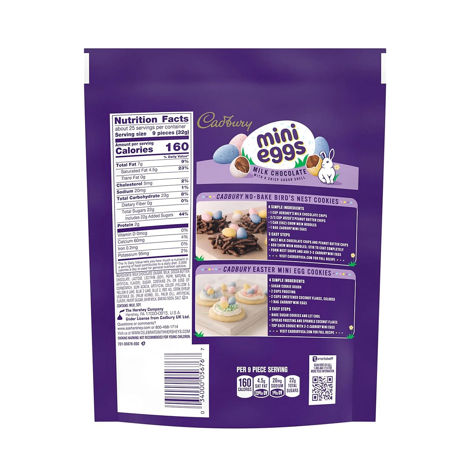 MINI EGGS Milk Chocolate With A Crisp Sugar Shell Treats, Easter Candy, 28 Oz Resealable Bag