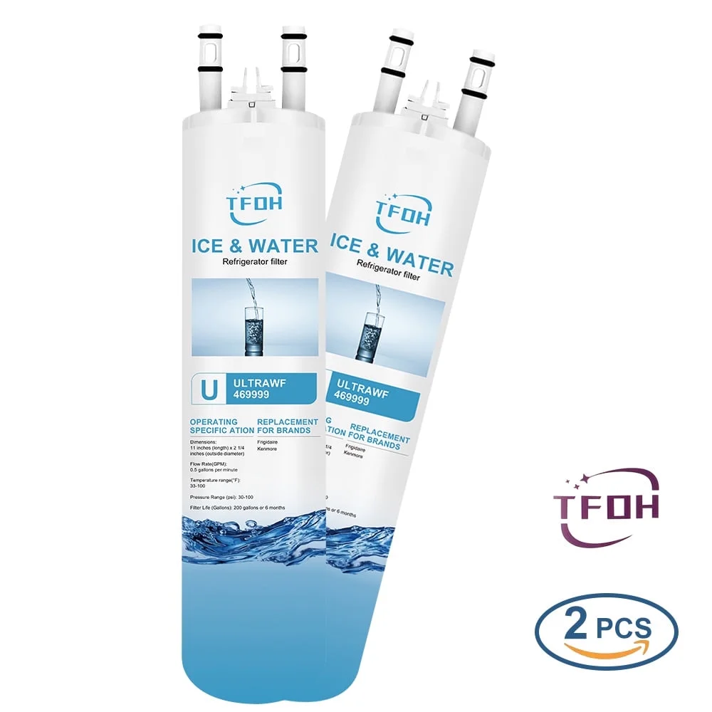 TFoh Filters™ Brand Water and Ice Filters compatible with Frigidaire® ULTRAWF 46-9999 (2 Pack) ZWFE1-RF300