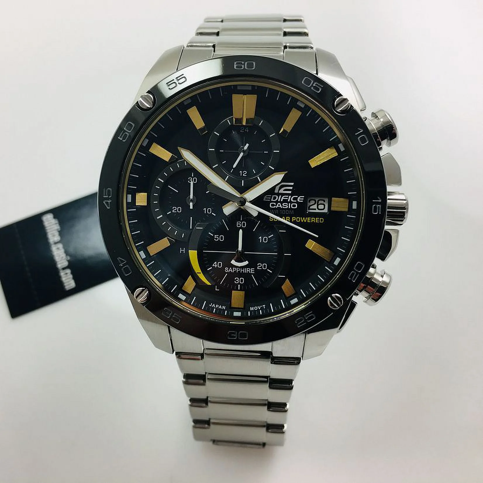 Casio Edifice Stainless Steel Chronograph Mens Watch EFS-S500DB-1BVCR