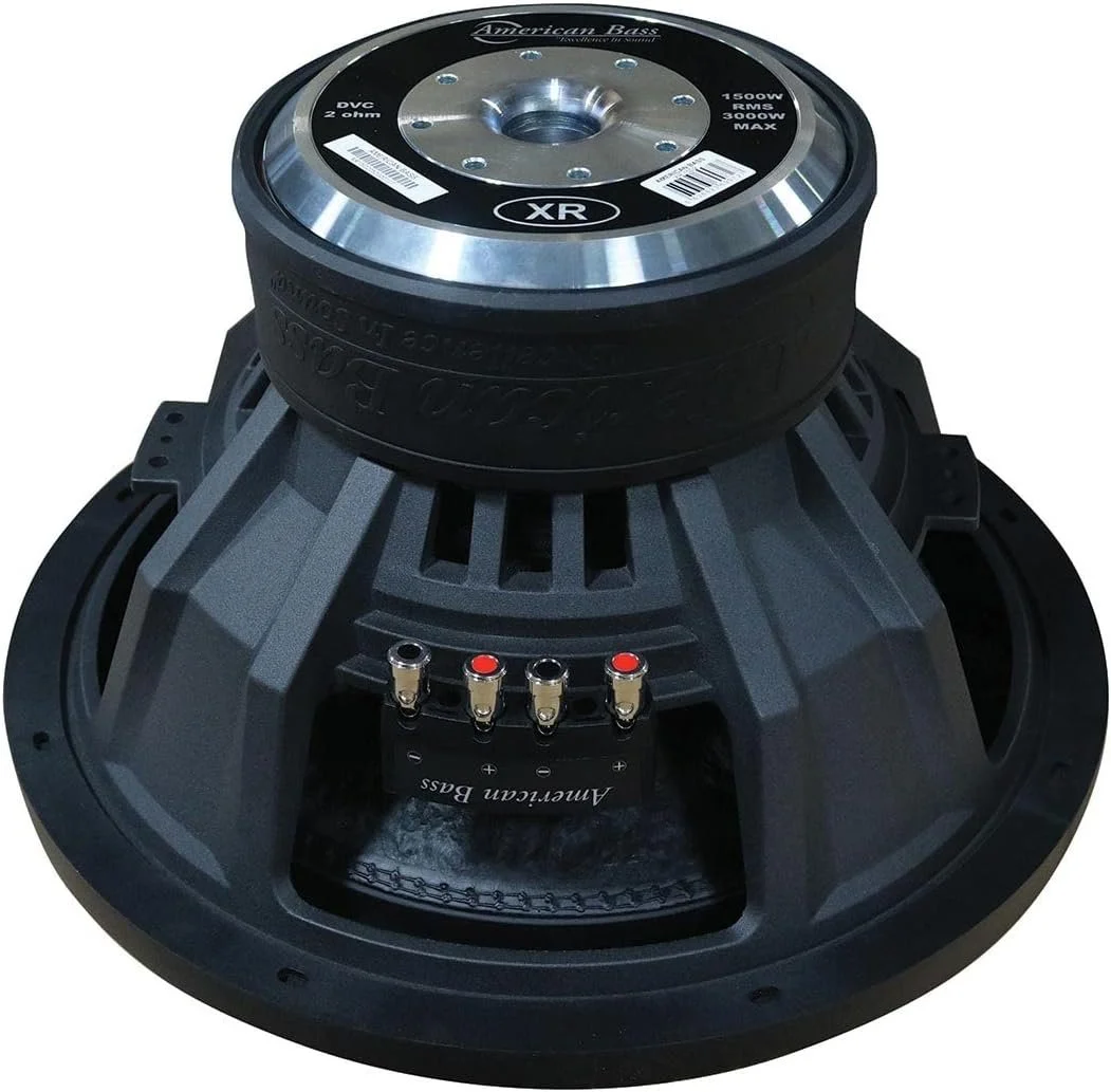 American Bass XR Subwoofers Dual 4 Ohm Voice Coil, 1500 Watts RMS/3000 Watts Max Magnet