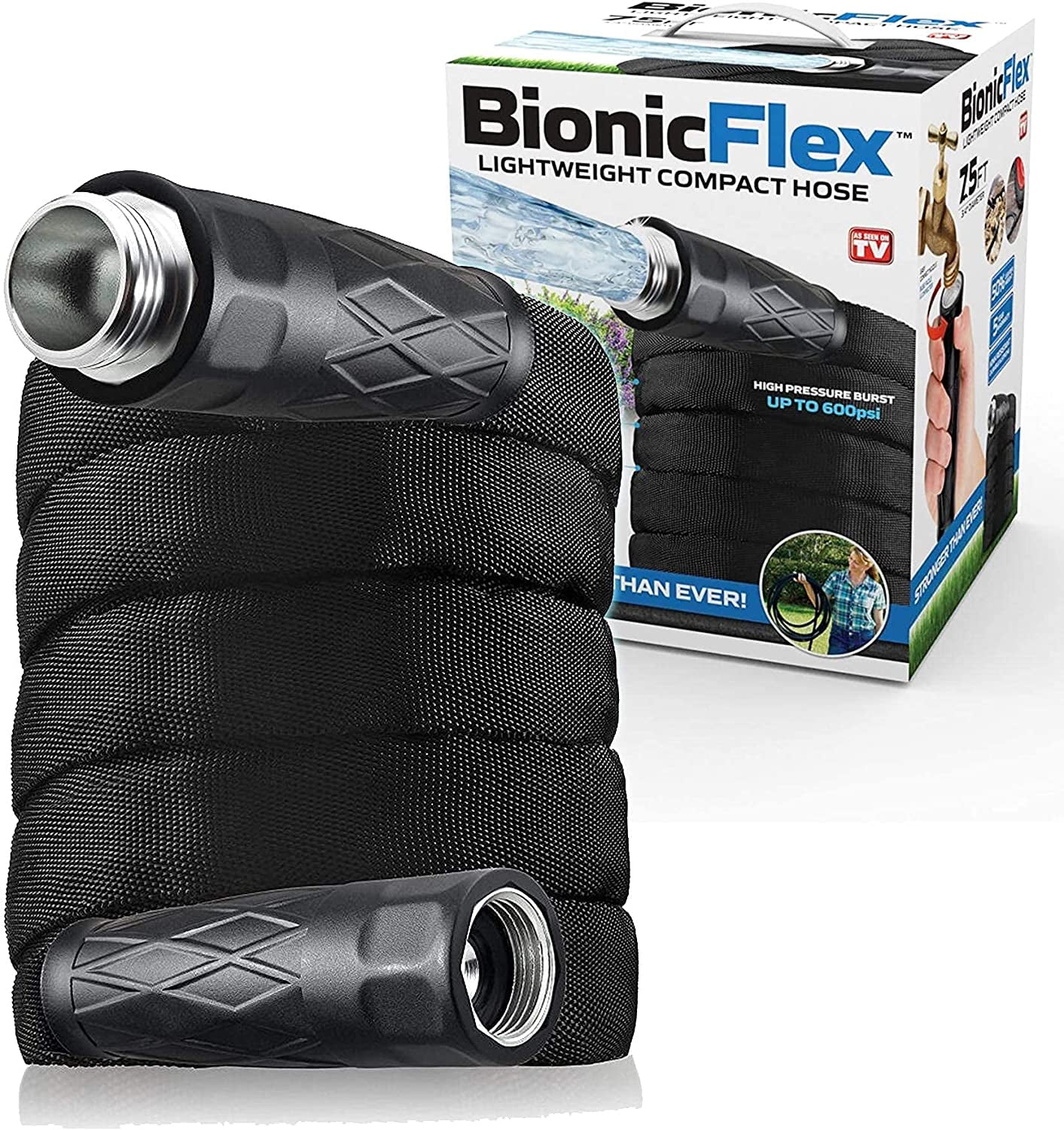 Bionic Flex Garden Hose Flexible Water Hose Lightweight Weatherproof 75 Ft Garden Hose