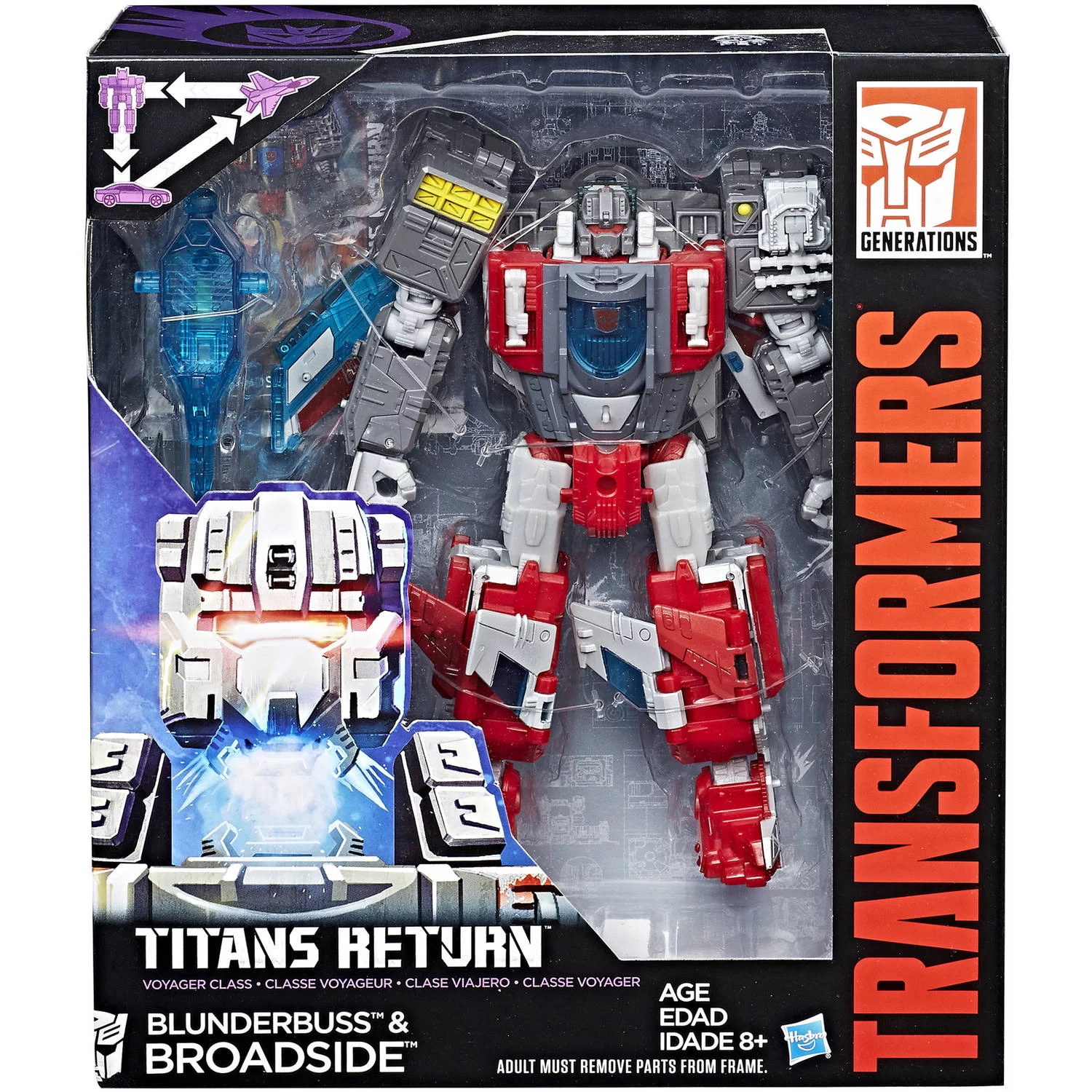 Transformers Generations Titans Return Voyager Class Broadside and Blunderbuss
