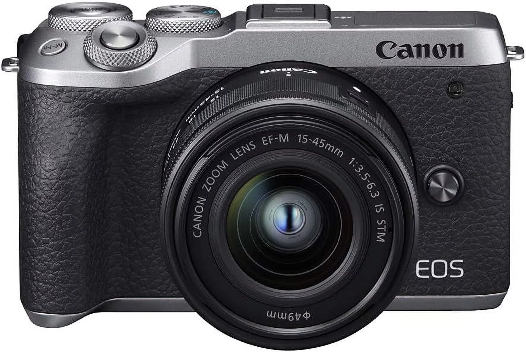 Canon EOS M6 Mark II (Silver)+Ef-M 15-45mm F/3.5-6.3 is STM Lens