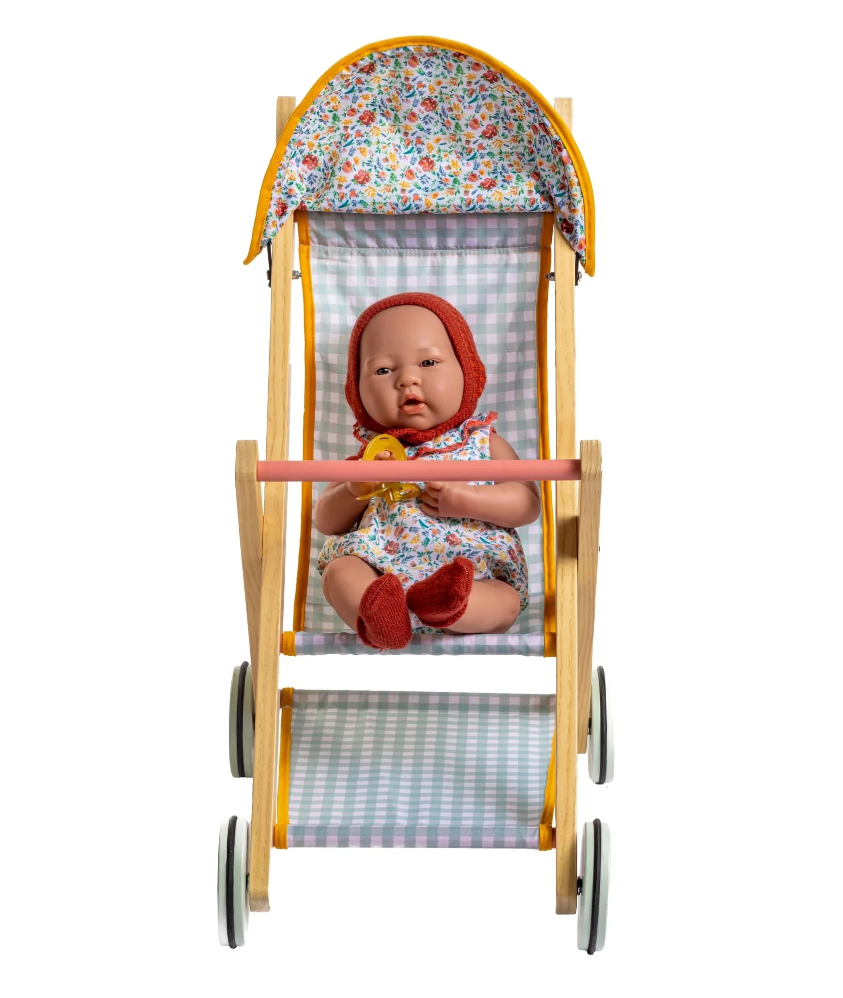JC Toys - Twiggly Toys - Deluxe Wood Stroller