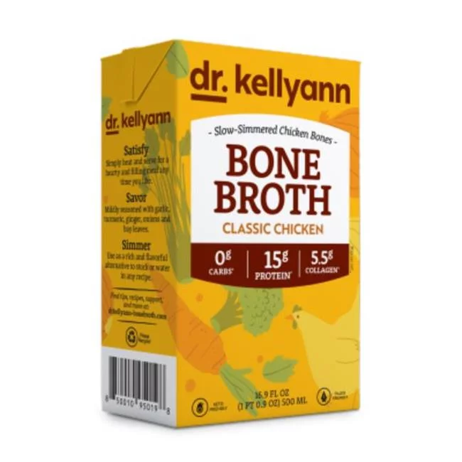 (Price/Case)Dr. Kellyann - Bone Broth Classic Chicken - Case of 6-16.9 FZ