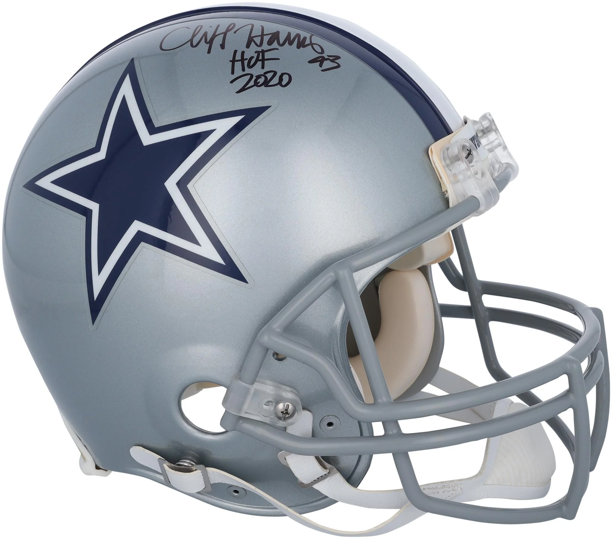 Cliff Harris Dallas Cowboys Autographed Riddell Authentic Pro Helmet with 