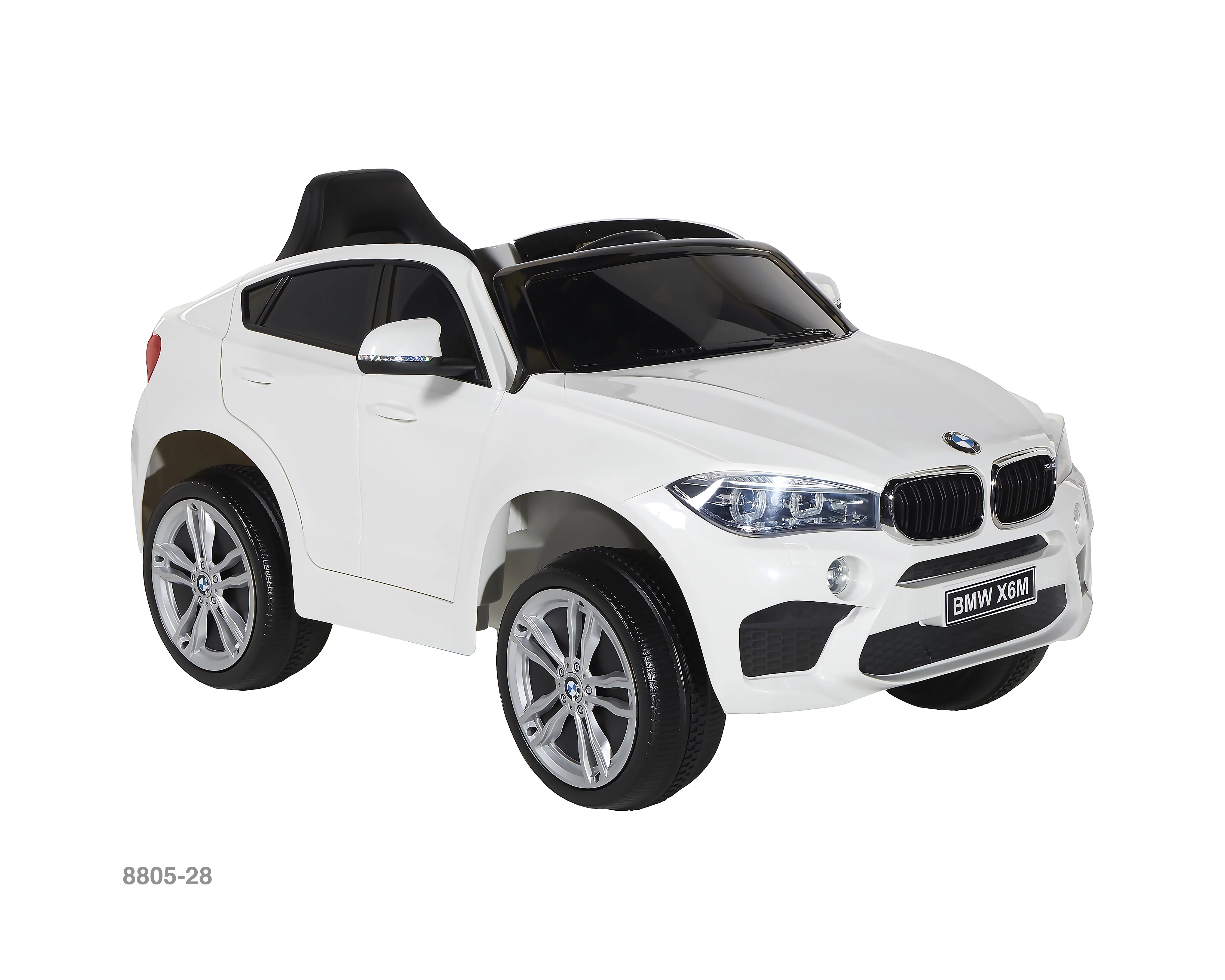 White BMW 6V X6M Ride On For Kids by Dynacraft