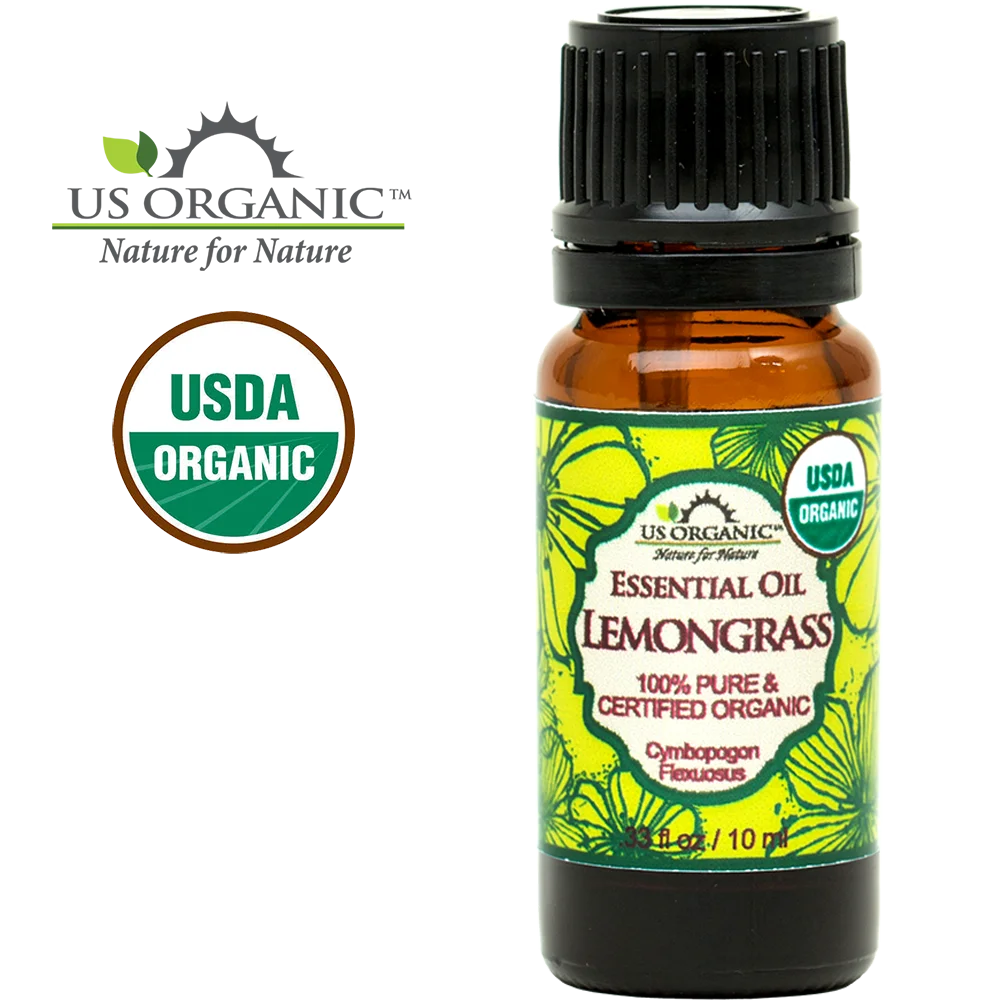 100% Pure Certified USDA Organic - Lemongrass Essential Oil