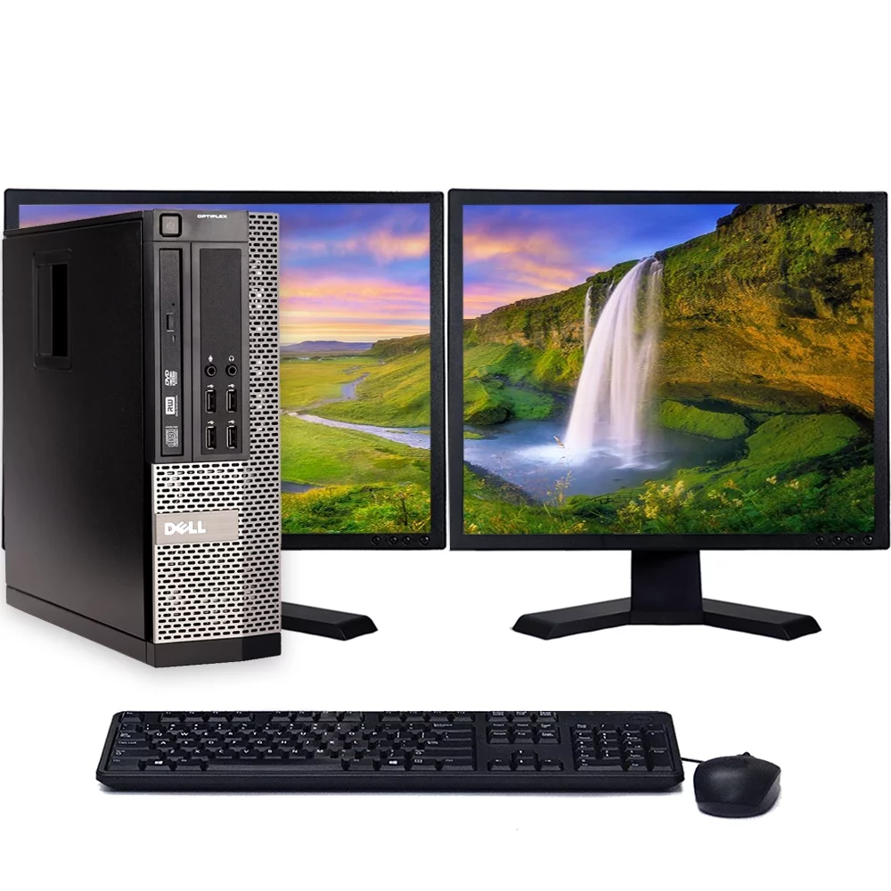 Restored Dell Desktop Intel Core i5 Computer 8GB 16GB RAM Up to 512GB SSD 22