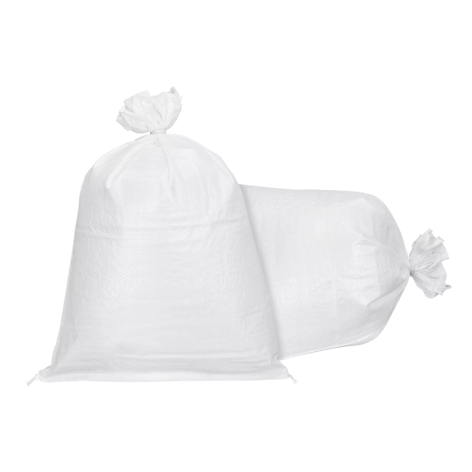 Uxcell Sand Bags Empty White Woven Polypropylene 17.7 x 29.5 Inch for Packaging Pack of 5