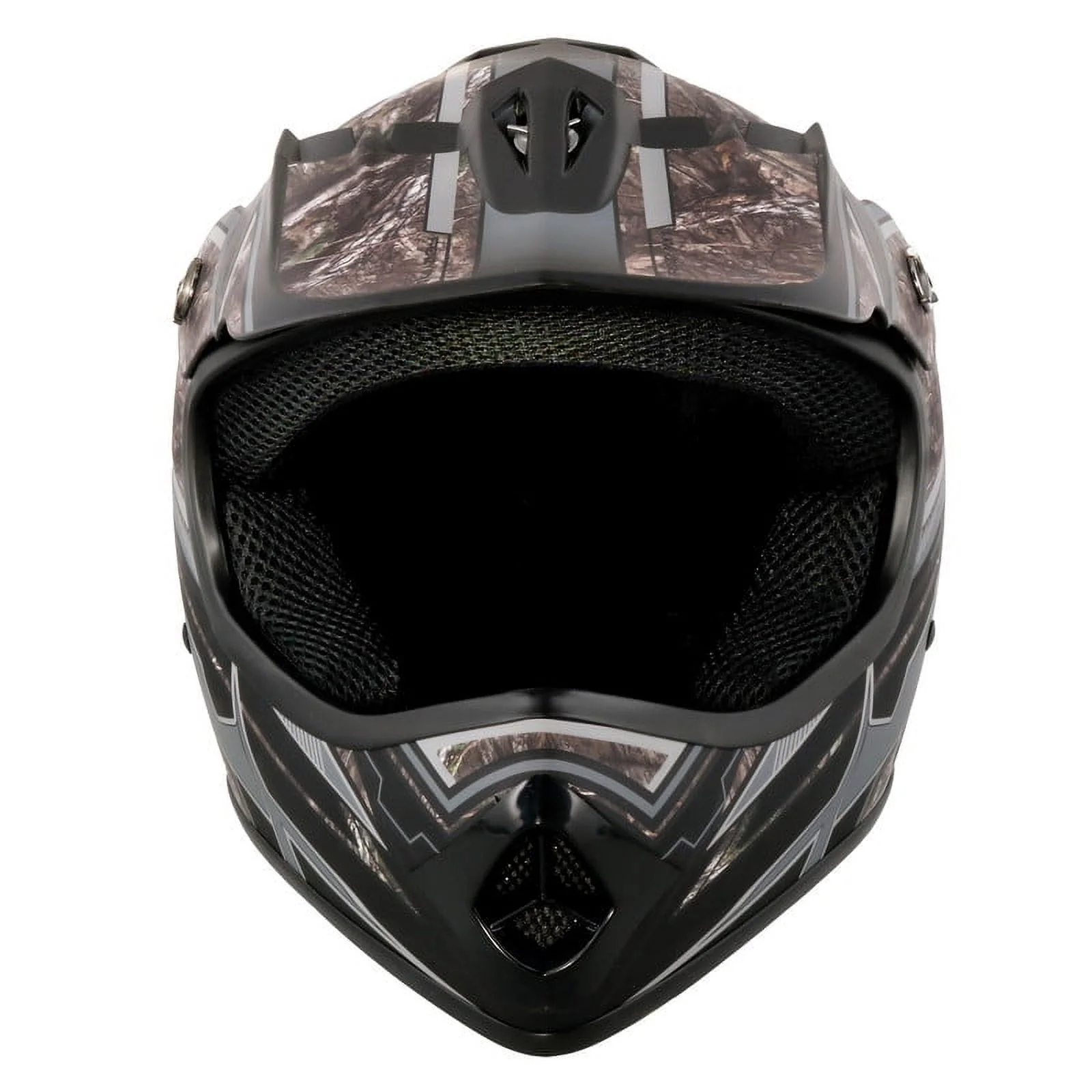 Youth Frenzy Mossy Oak Camo Mx off-road Motocross, ATV, Dirt Bike Helmet, Dot Approved - Medium