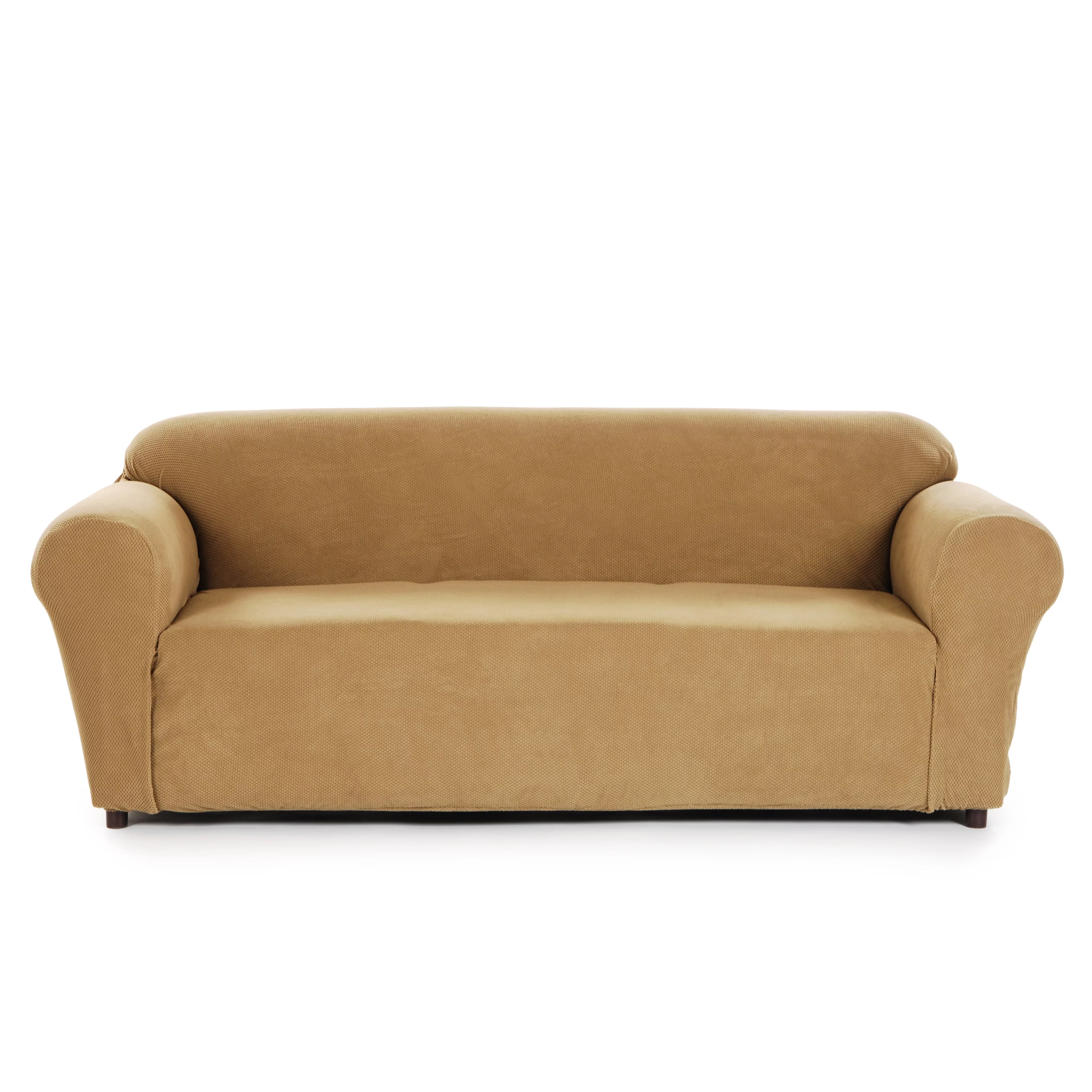 Classic Slipcovers  Snowball Stretch Sofa Slipcover Grey