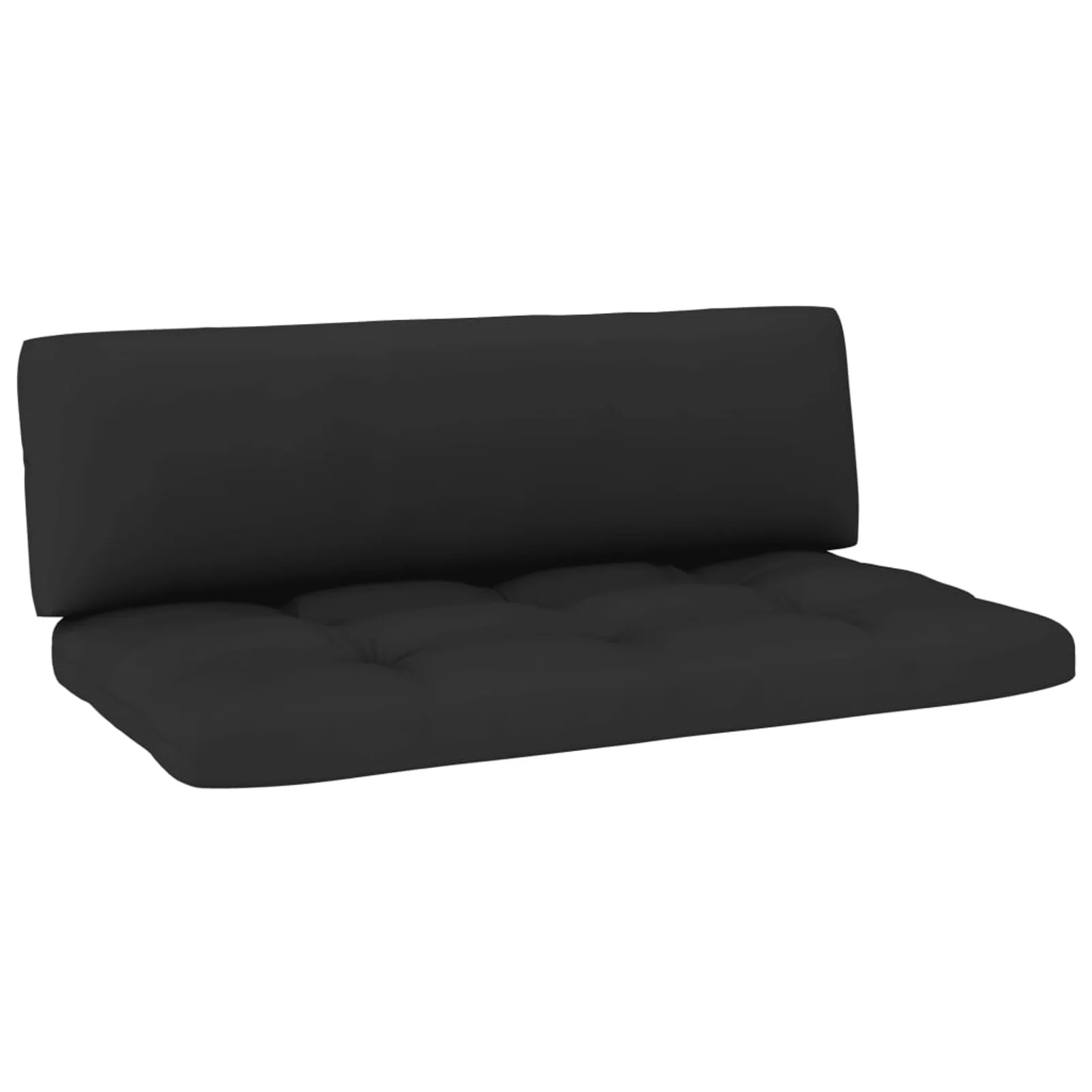 Dcenta Pallet Cushions 2 pcs Black Fabric