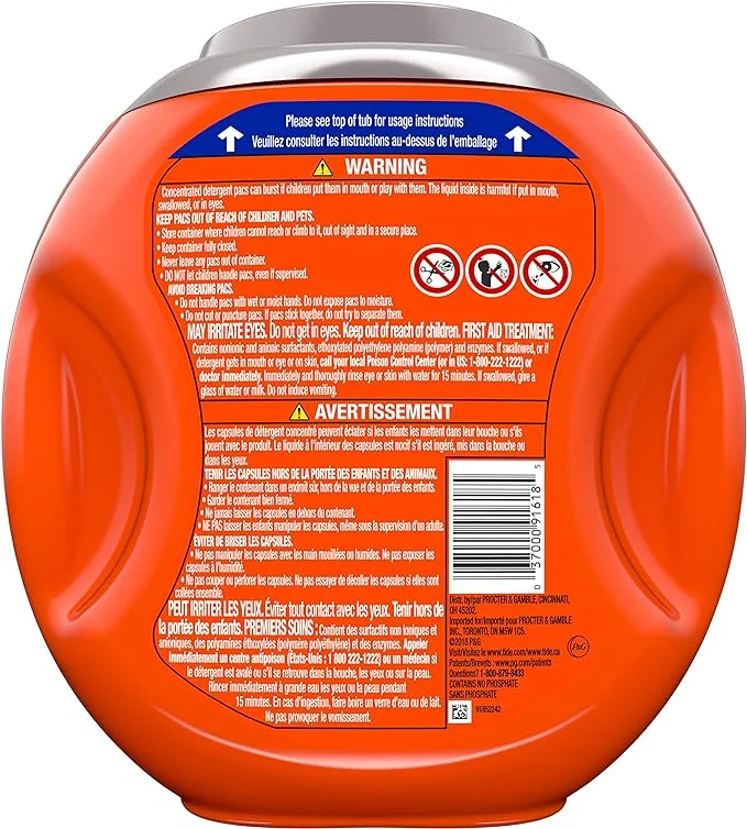 Tide PODS Plus Febreze Laundry Detergent Packs Bag, Botanical Rain, 54 Count