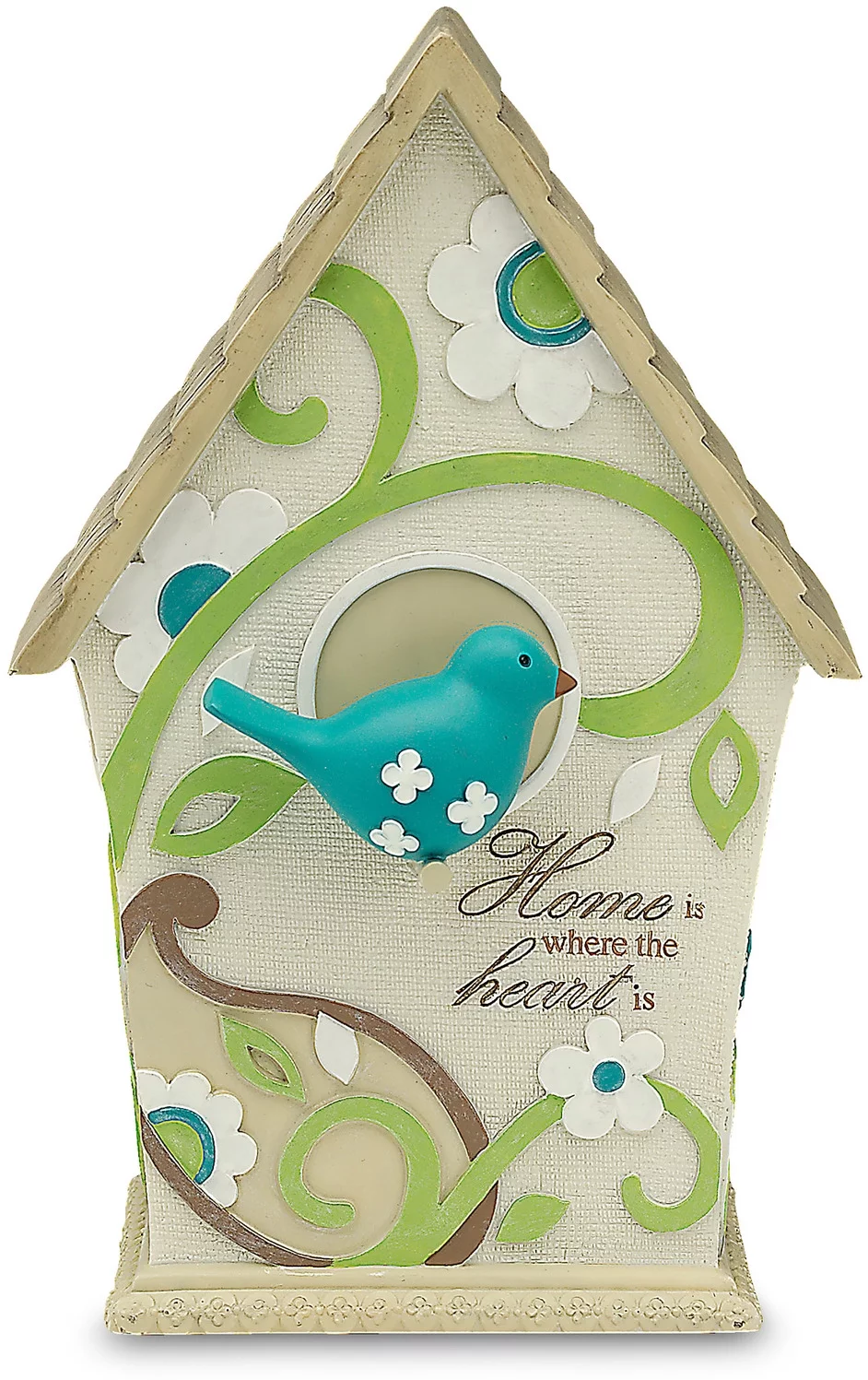 Pavilion Gift Company Perfectly Paisley Home Decorative Birdhouse, Inscription Home is Where The Heart is