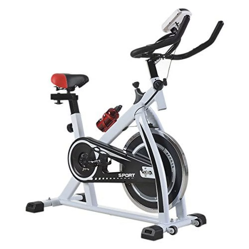 Indoor Cycling Trainer Exercise Bike Cycling Twisting Exercise Bike Equipment（White）