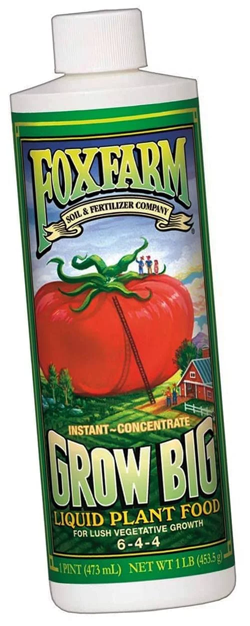 Grow Big Liquid Concentrate Fertilizer, 1 Pint (1 Pack)