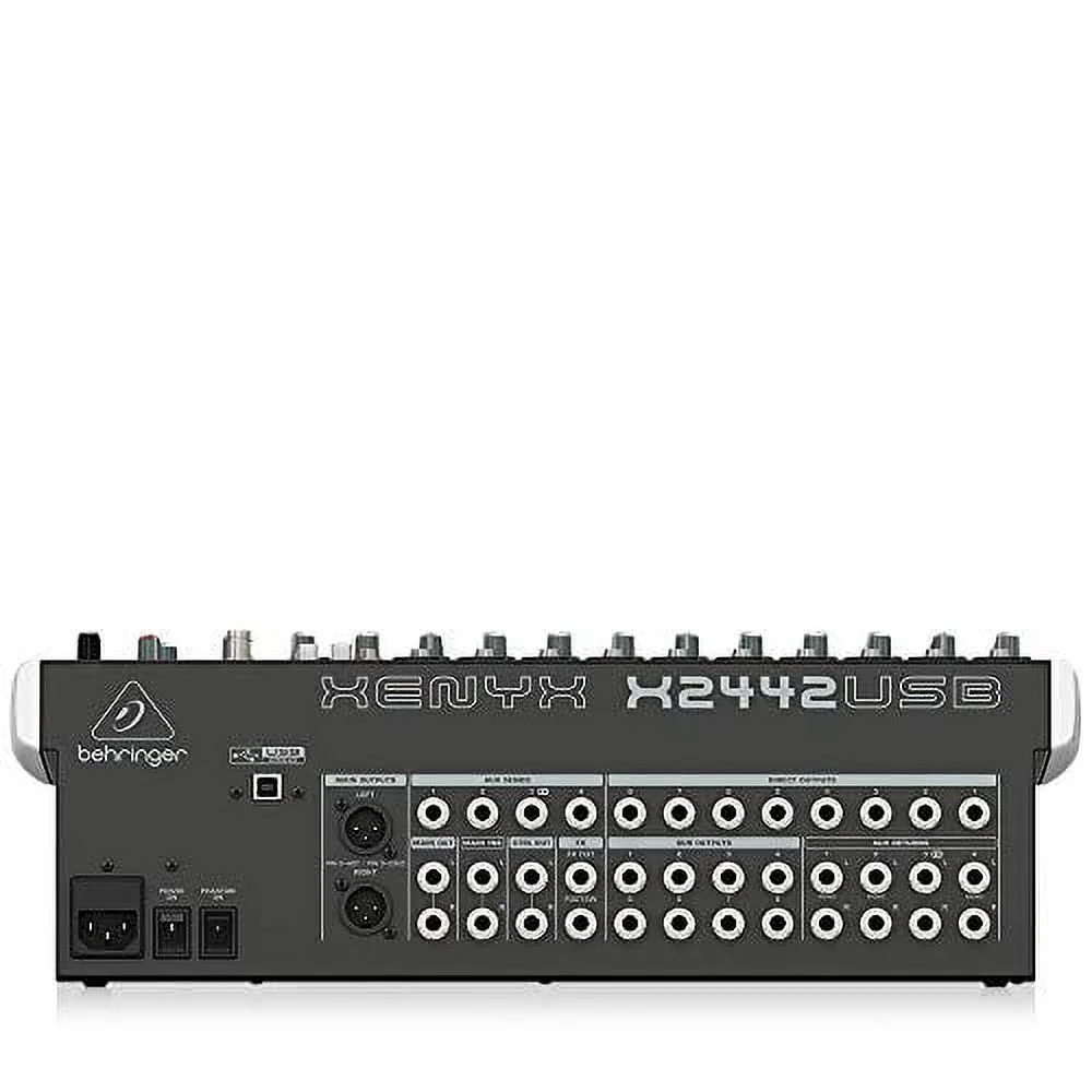 Behringer Analog Mixer 24 Channel 4 Bus 1 Knob Comp / Effect / USB Audio Interface XENYX X2442USB