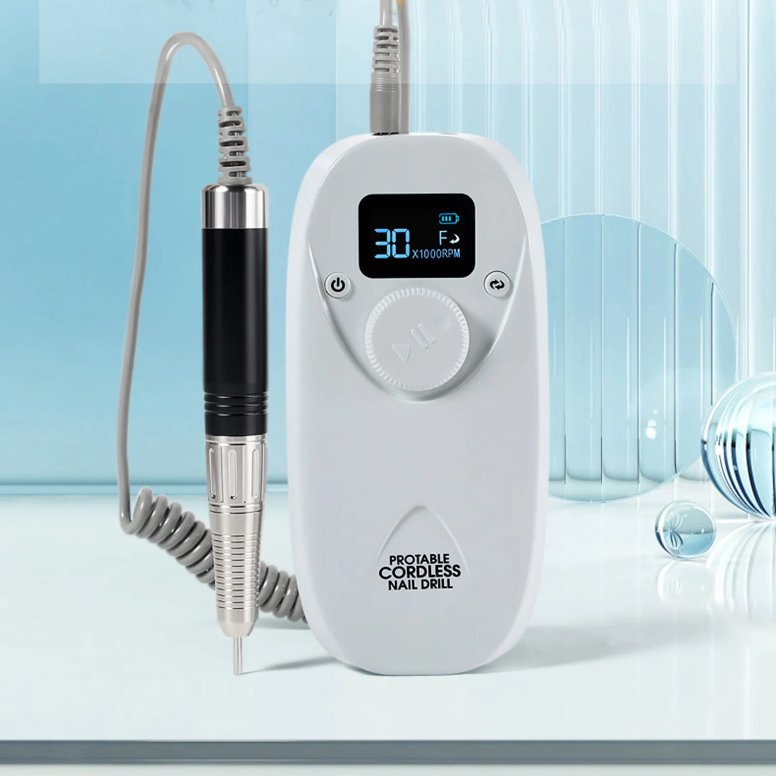 Dazzduo Drill Machine,Pedicure Tool Nail Drill Tool 2 Drill OWSOO Kit 30000RPM Drill 30000RPMSalon-Quality Pen Manicure Pedicure