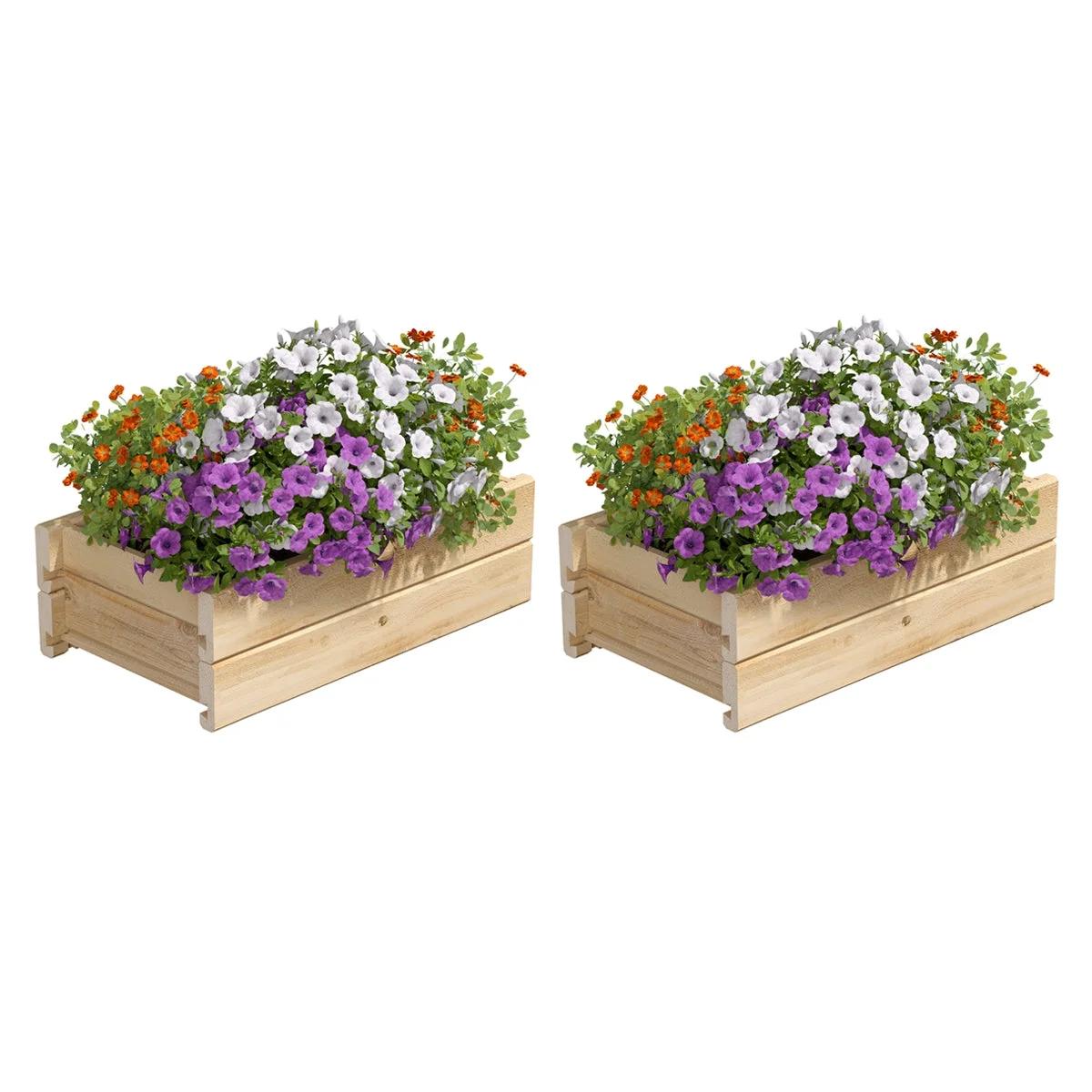 Greenes Fence 21 in. x 11 in. x 7 in. Cedar Wood Planter Box with Wall Mount Brackets (2-Pack)