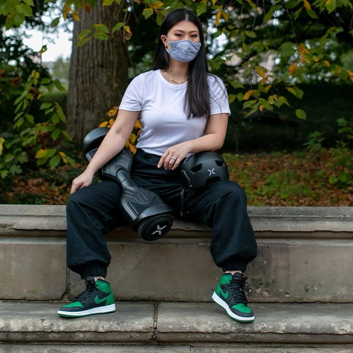 Hover-1 Rocket Hoverboard, Pink Tie Dye, LED Headlights, 7 MPH Max Speed, 160 lbs Max Weight, 3 Miles Max Distance