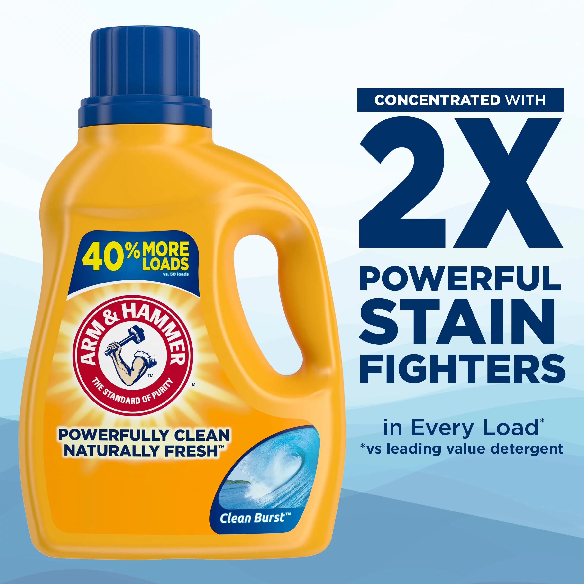 Clean Burst  105 Loads Liquid Laundry Detergent (Pack of 32)