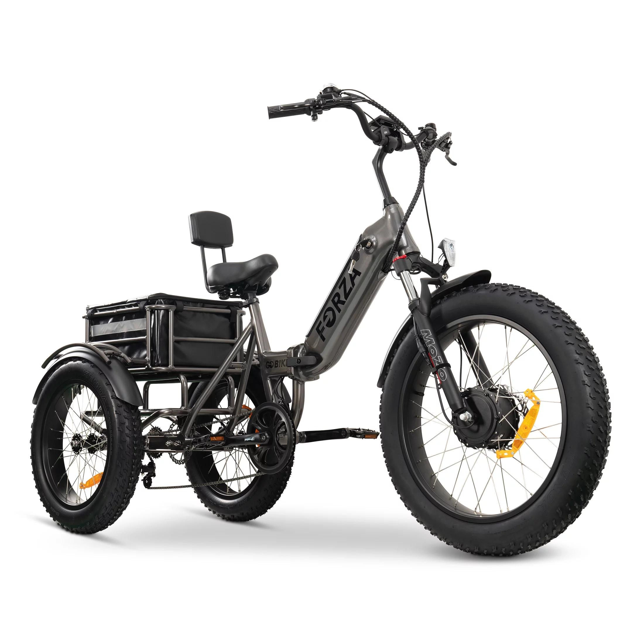 Forza Motorsport Electric Trike for Adults - 3 Wheel Motorized Bicycle 48V 10.4AH Battery, Long Range Tricycle up to 40 Miles, 750W Motorized Three Wheel Bikes with Large Basket