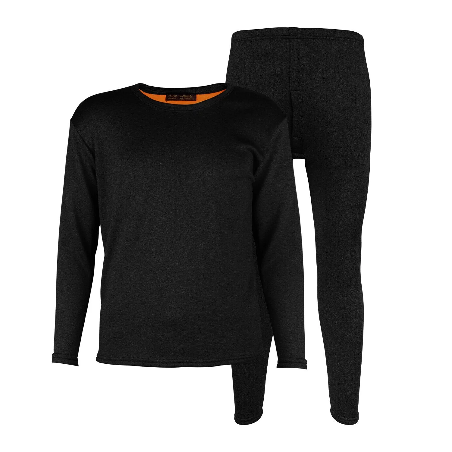 Mens Fleece Lined Thermal Long Johns Top Bottom Underwear Set Winter Pants Shirt