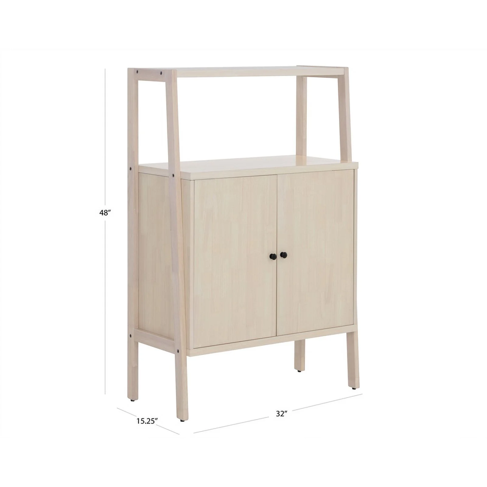 Novak Wooden Wine Cabinet - Natural