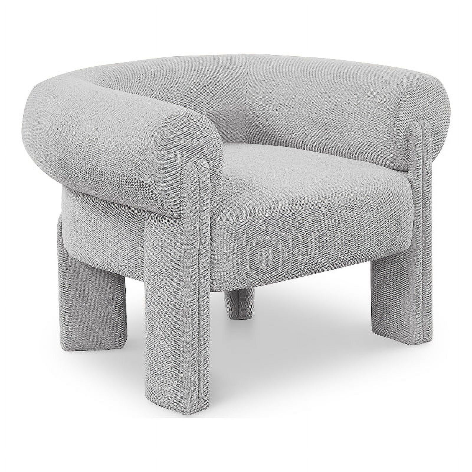 Meridian Furniture Stefano Grey Fabric Accent Chair