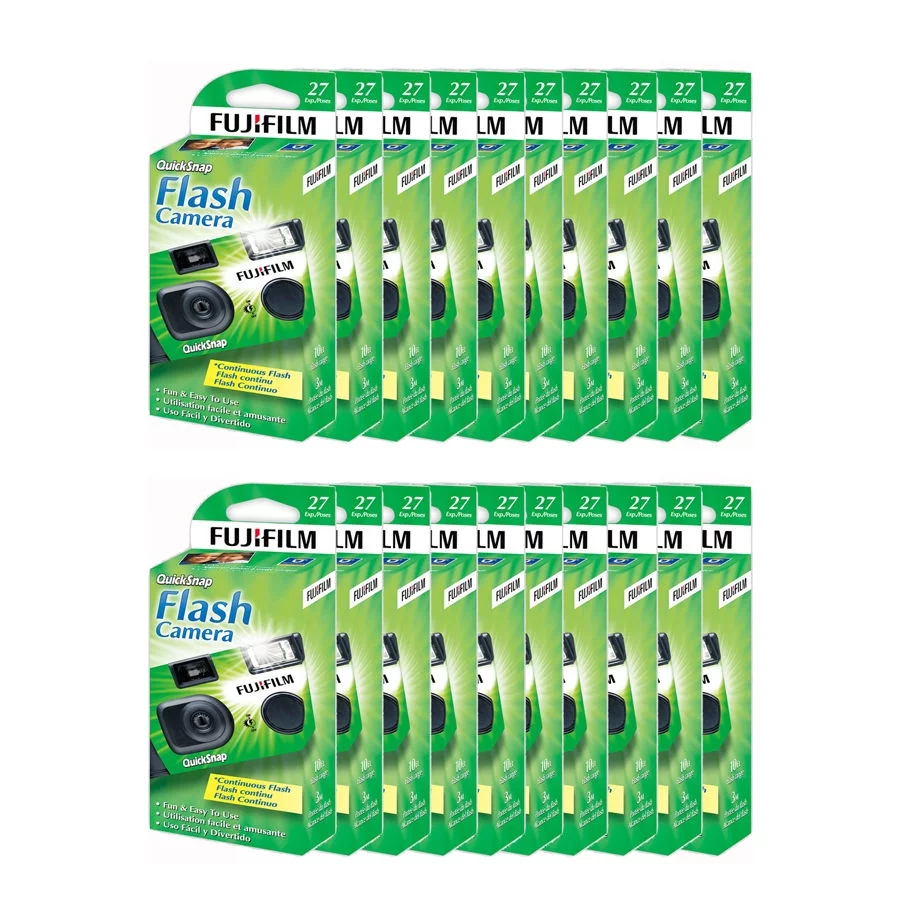 60 Fujifilm Quicksnap Flash 400 Disposable 35mm Single Use Film Camera