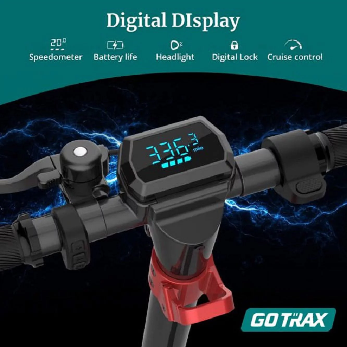 Refurbished GOTRAX GT-G3-BLACK G3 Commuting Electric Scooter - 8.5