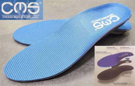 CMS Orthotic Arch Supports Shoe Insoles Full Length Firm M 6-6.5 / W 8-8.5 Professional EVA