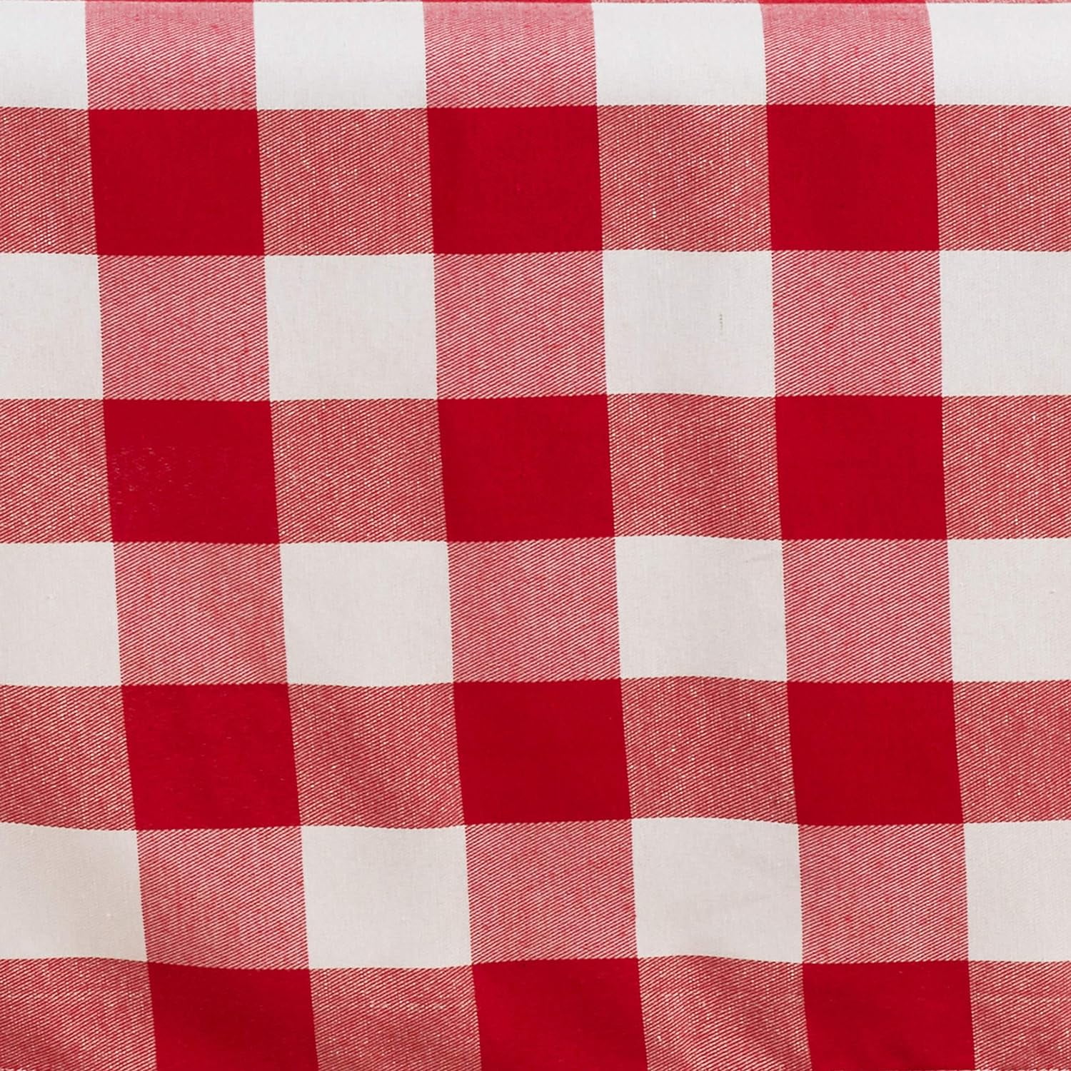 Cotton Blend Buffalo Plaid Tablecloth, 70