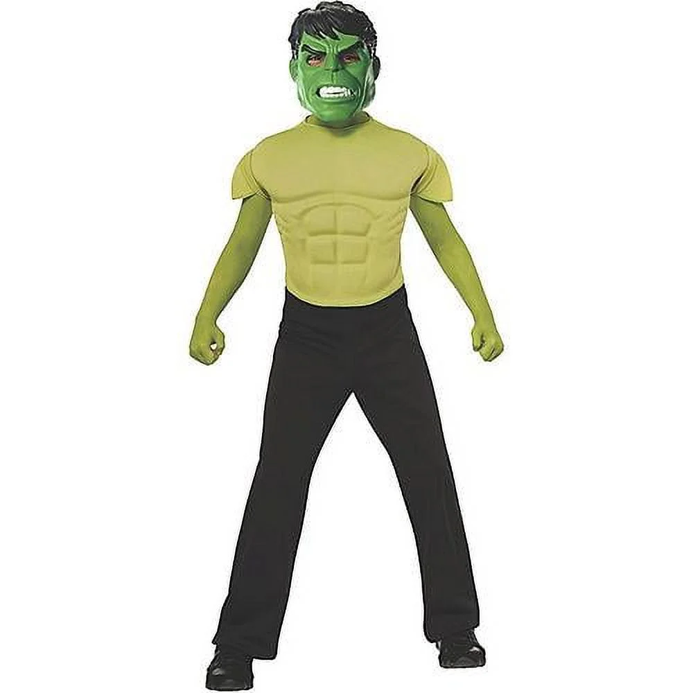 Hulk Top and Mask Child Halloween Costume, One Size, 8-10