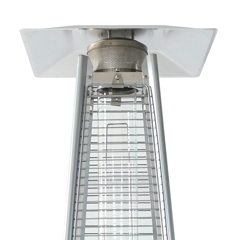 40000BTU Pyramid Propane Patio Heater, Quartz Glass Tube, Bronze