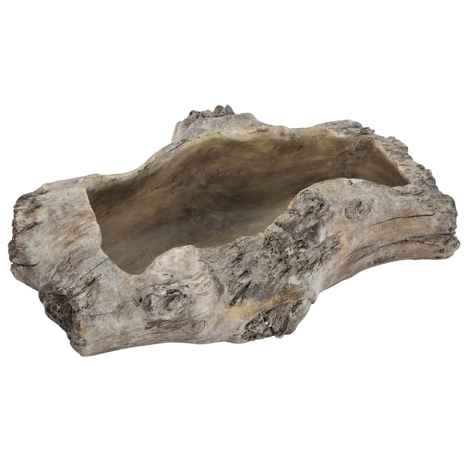 A&B Home Haven Cement Planter - Natural - Large-Color:Natural,Style:Classic Vintage