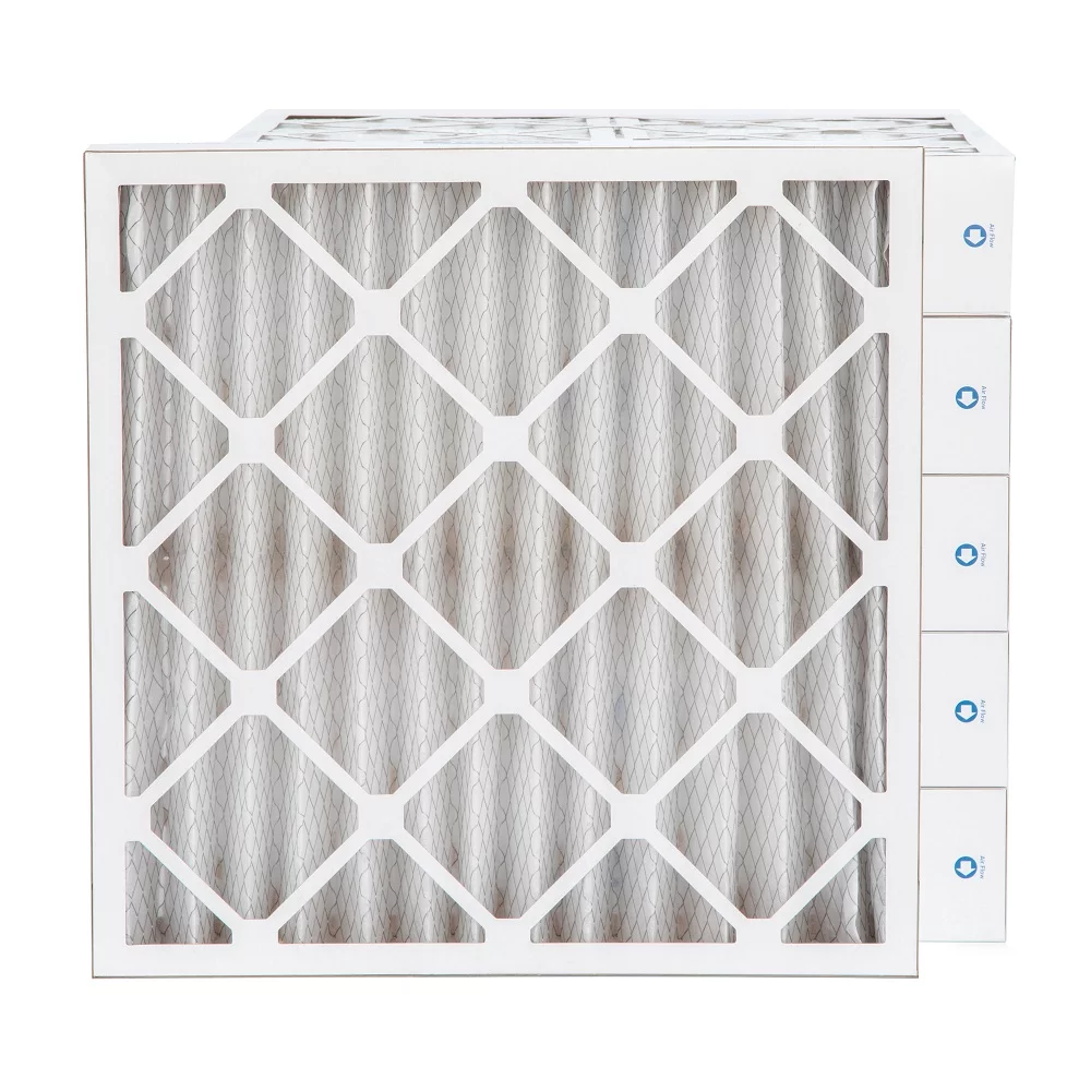 Pamlico Air 20x20x4 MERV 8 Pleated AC Furnace Air Filters. Case of 6. Actual Size: 19-1/2 x 19-1/2 x 3-3/4