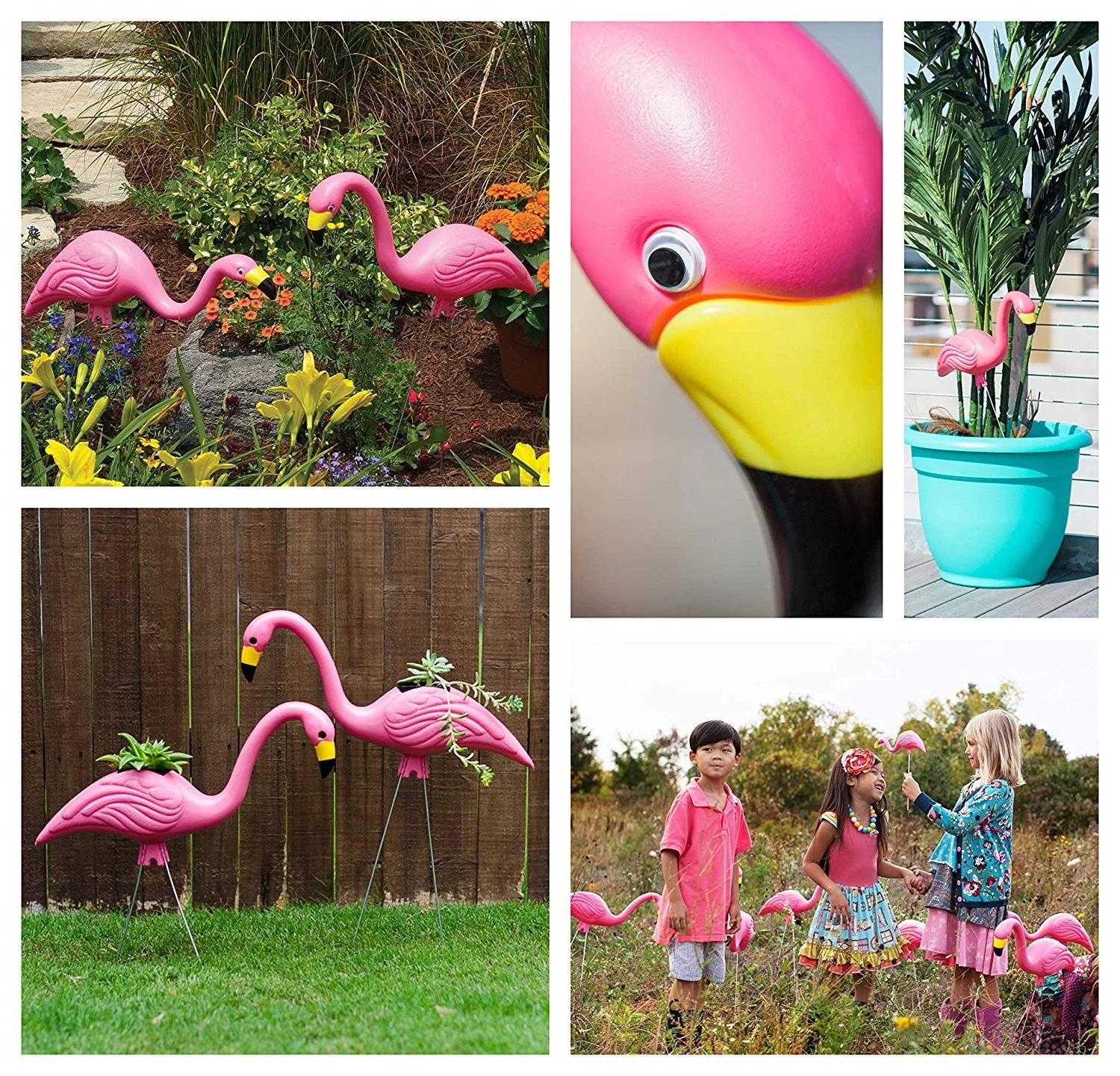 Bloem Pink Flamingo Garden Yard Statue 2-Pack G2