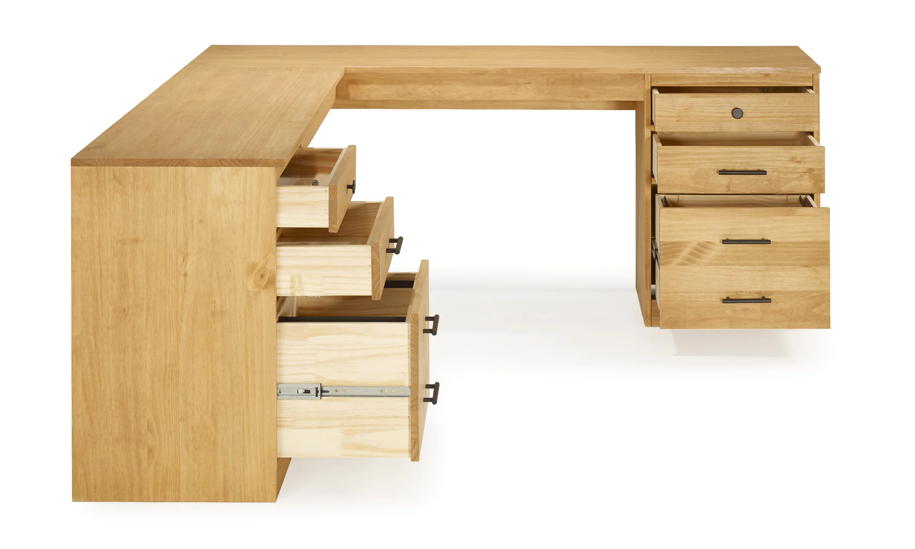 Linon Vikki L-Shaped Desk, 70.88