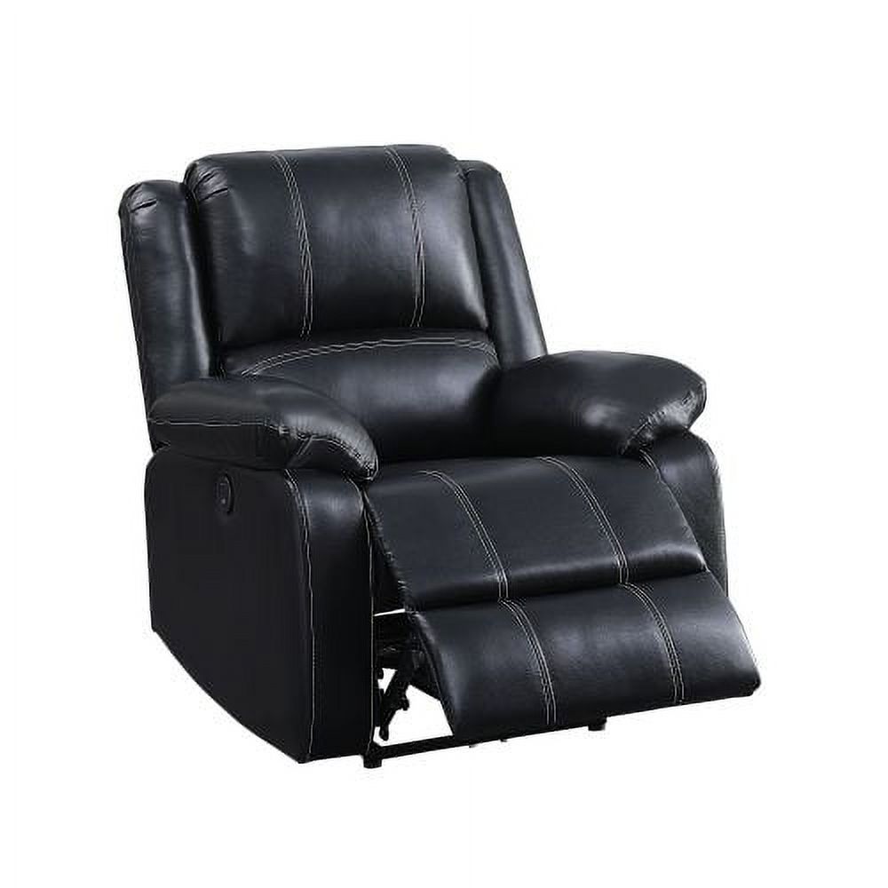 JHOOTUUO Zuriel Rocker Recliner (Motion) in Black PU 52287
