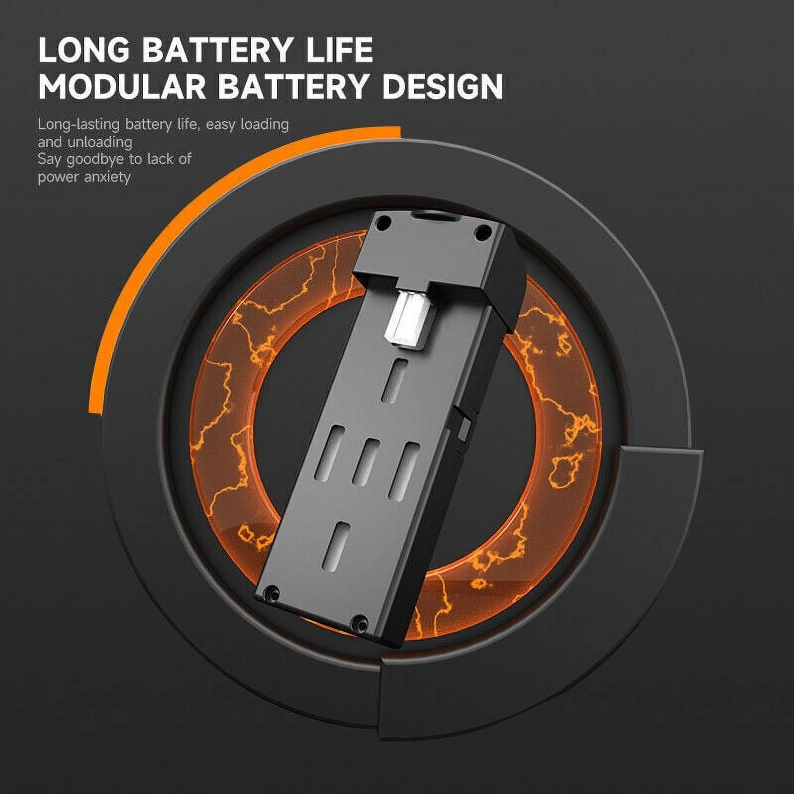 JahyElec 2023 RC Drone With 4K HD Dual Camera WiFi FPV Foldable Quadcopter w/ Battery(Black)